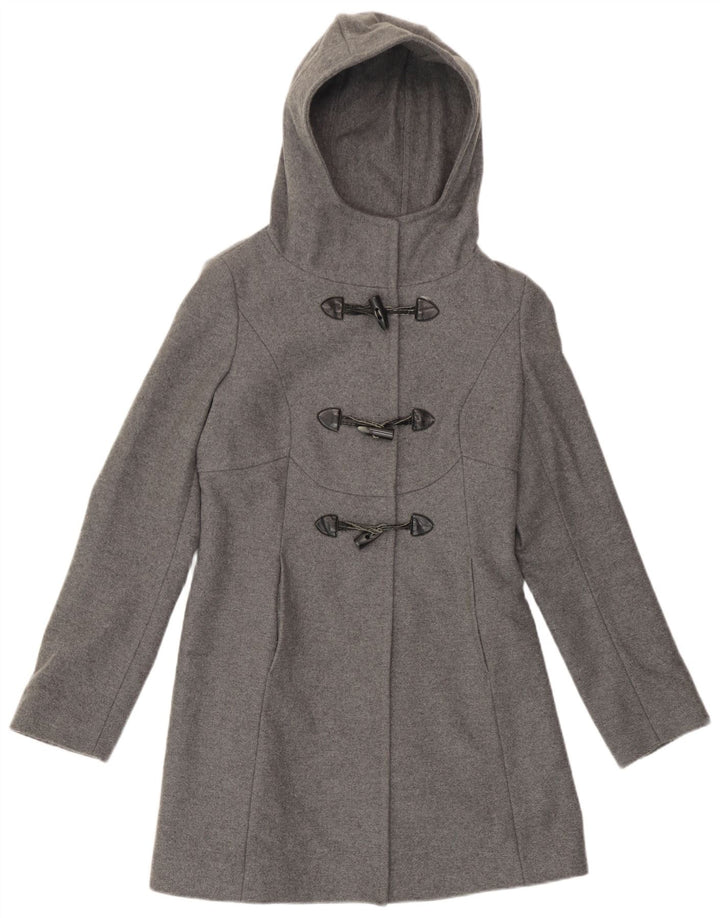 Montgomery con cappuccio da donna Benetton IT 40 Small Grigio Lana