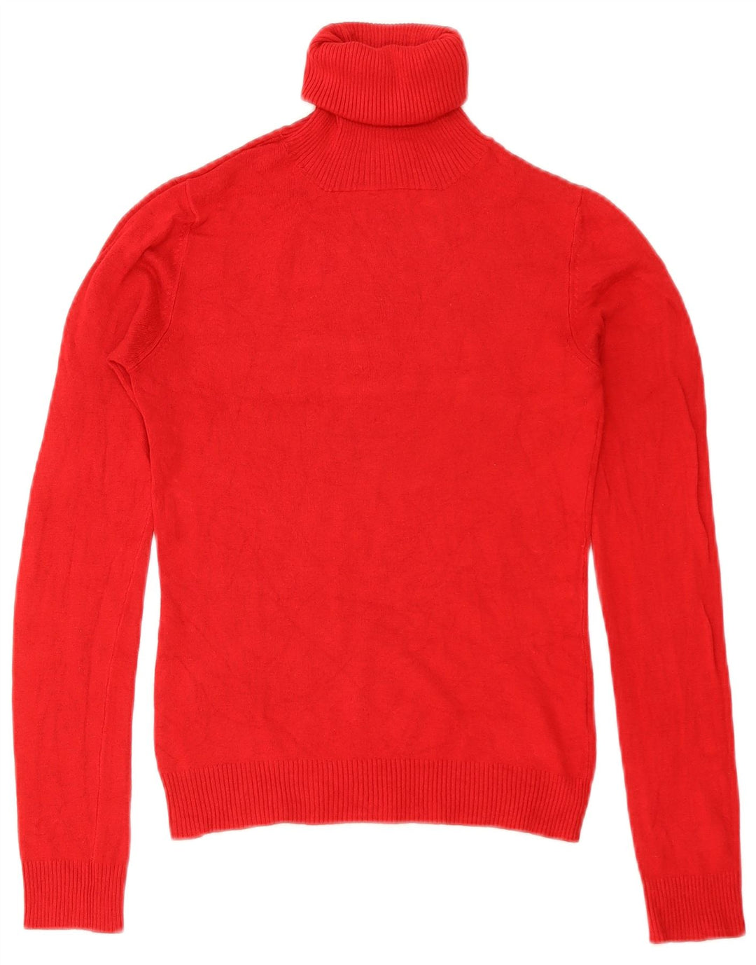 Maglione maglione collo alto da donna Zara UK 10 piccolo rosso