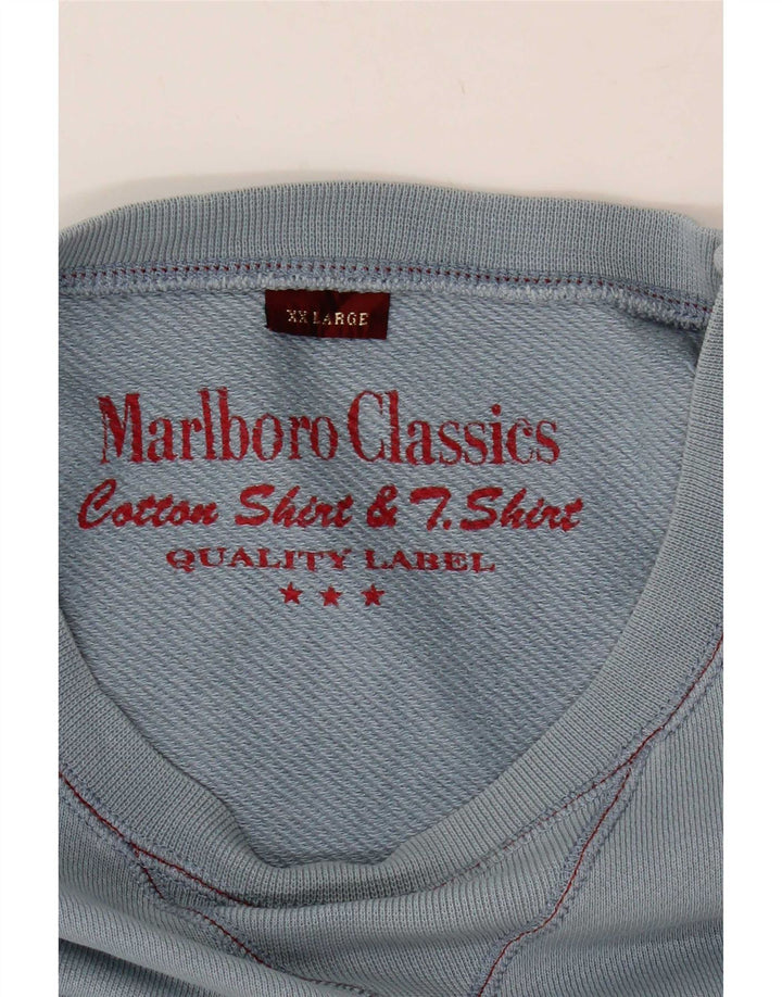 Maglia a maniche lunghe da uomo Marlboro Classics 2XL Blu