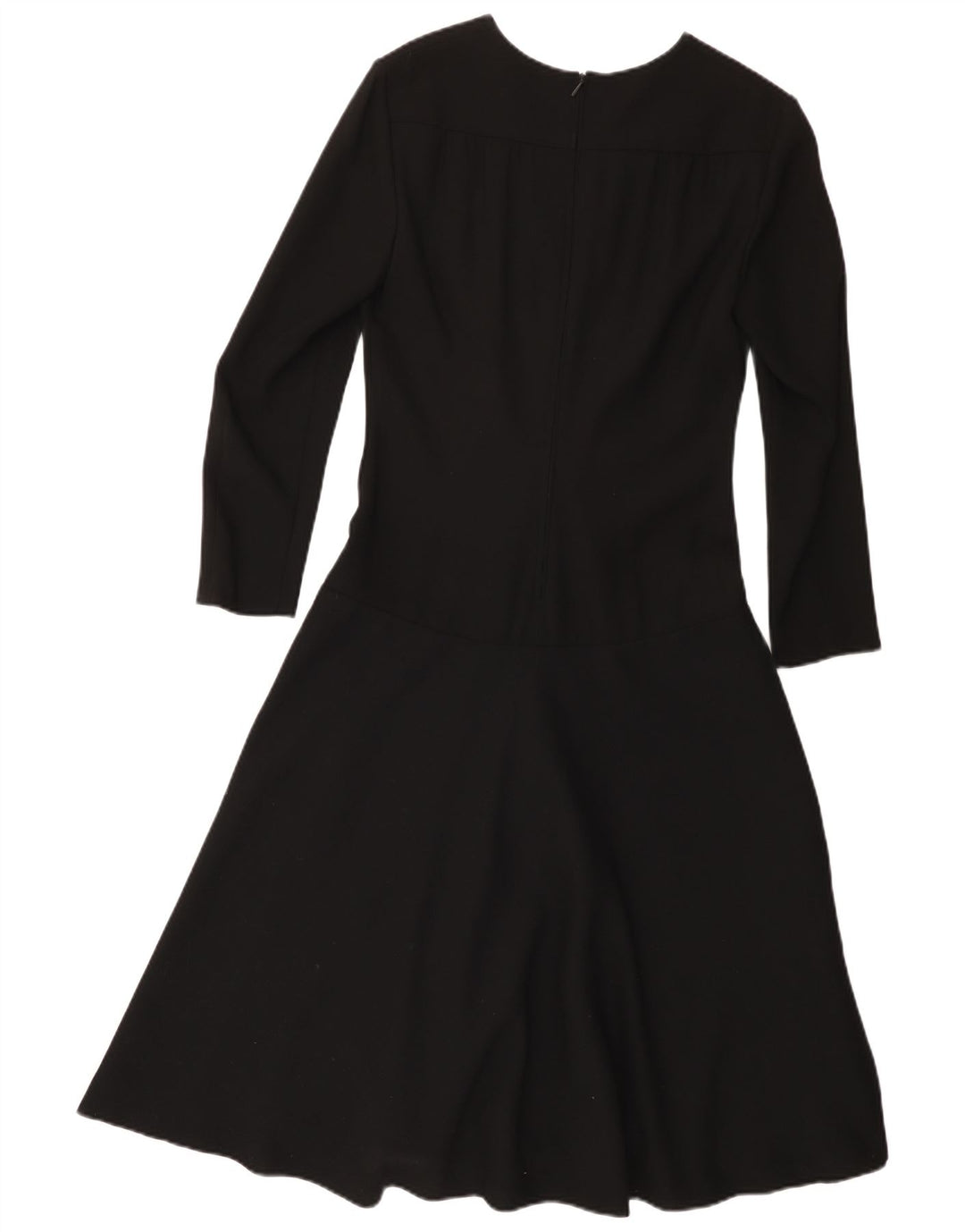Abito a trapezio a maniche lunghe da donna Yvette EU 40 Acetato nero medio
