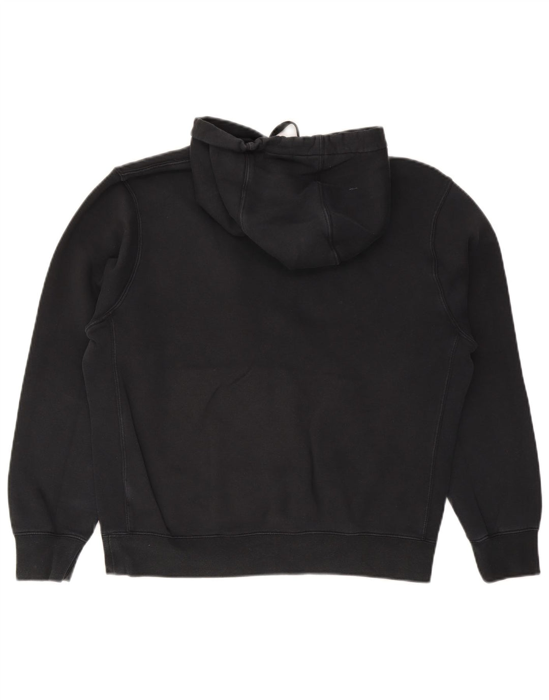 Felpa con cappuccio da uomo Nike, cotone medio nero
