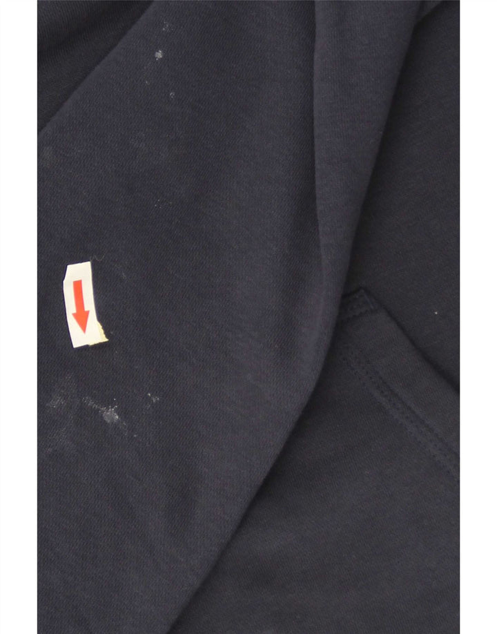 Felpa con cappuccio da uomo Nike Small in cotone blu navy