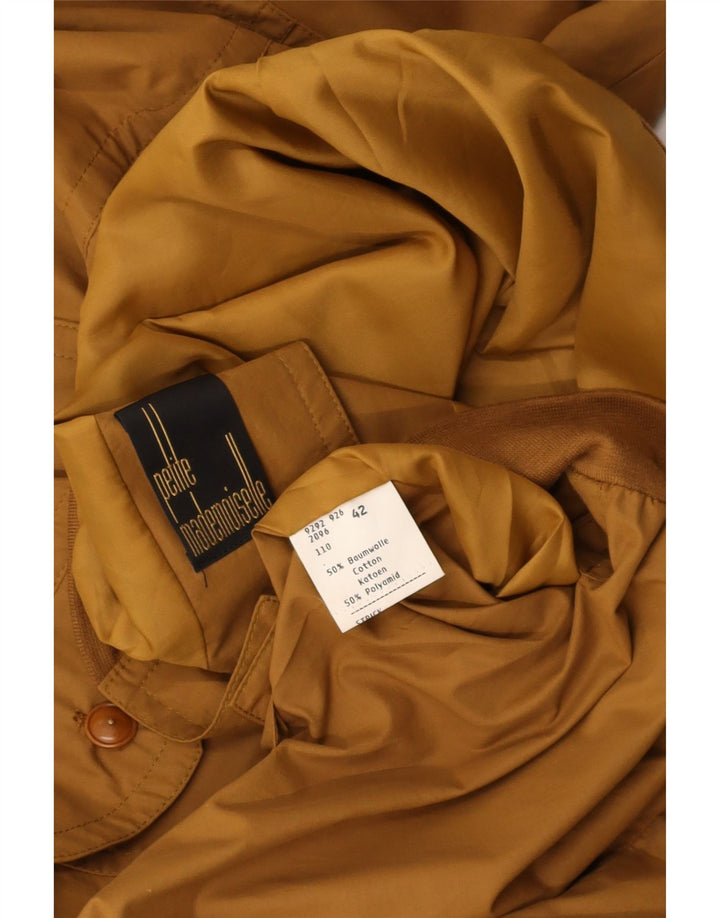 PETITE MADEMOISELLE Womens Bomber Jacket EU 42 Large Brown Cotton