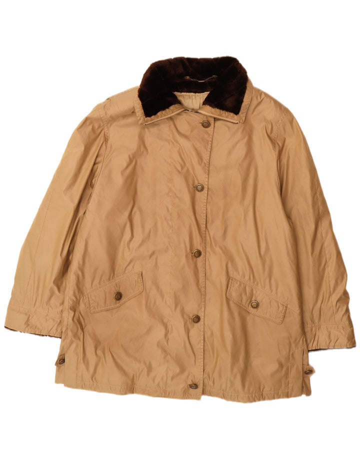 Giacca a vento oversize da donna Delmod UK 18 XL Poliestere beige