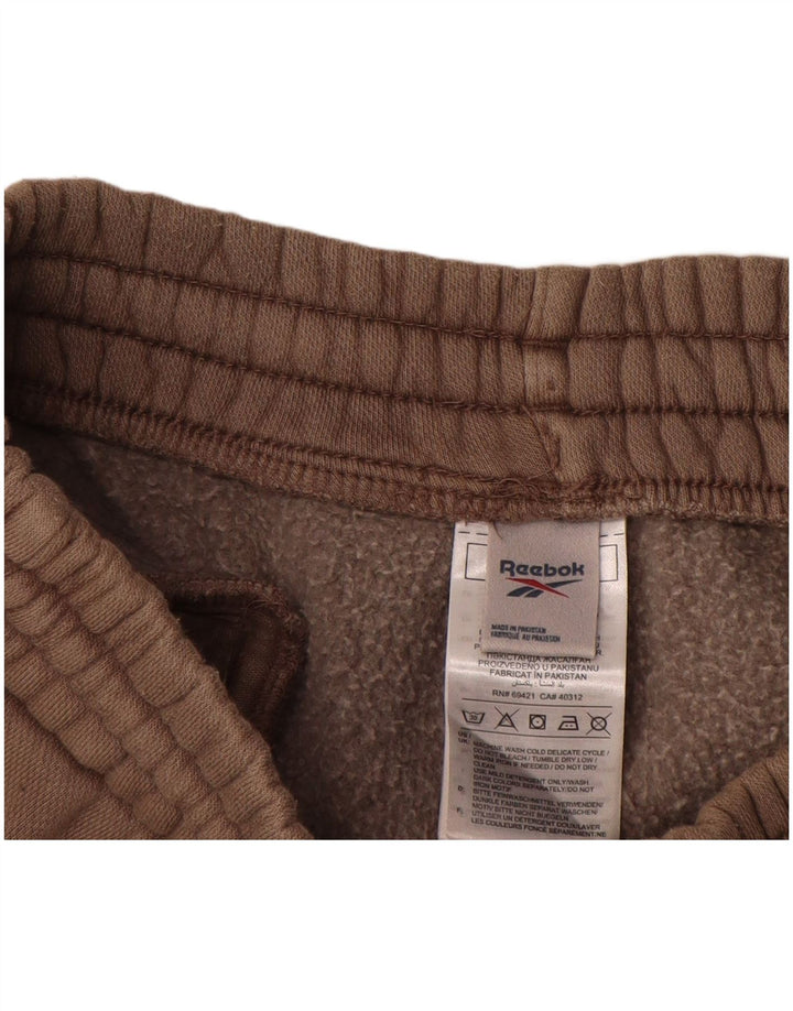 Pantaloncini sportivi Reebok da uomo in cotone beige medio