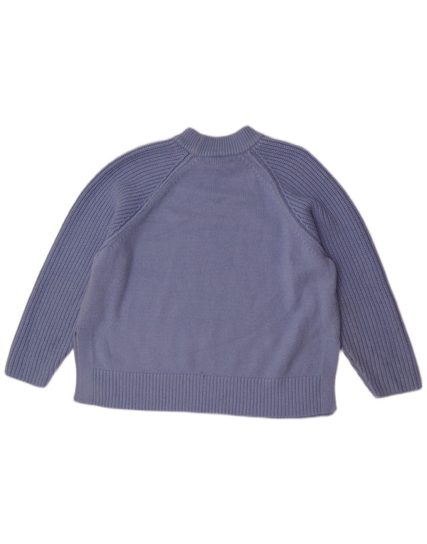Maglione maglione girocollo da donna Marks & Spencer vestibilità ampia UK 18 XL Blu