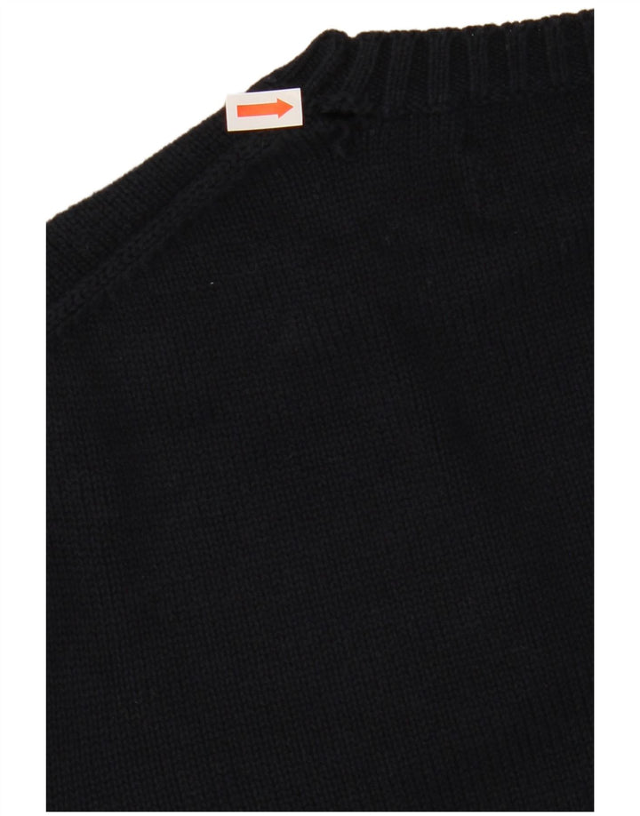Maglione maglione girocollo da uomo Marks & Spencer blu Harbour piccolo blu navy