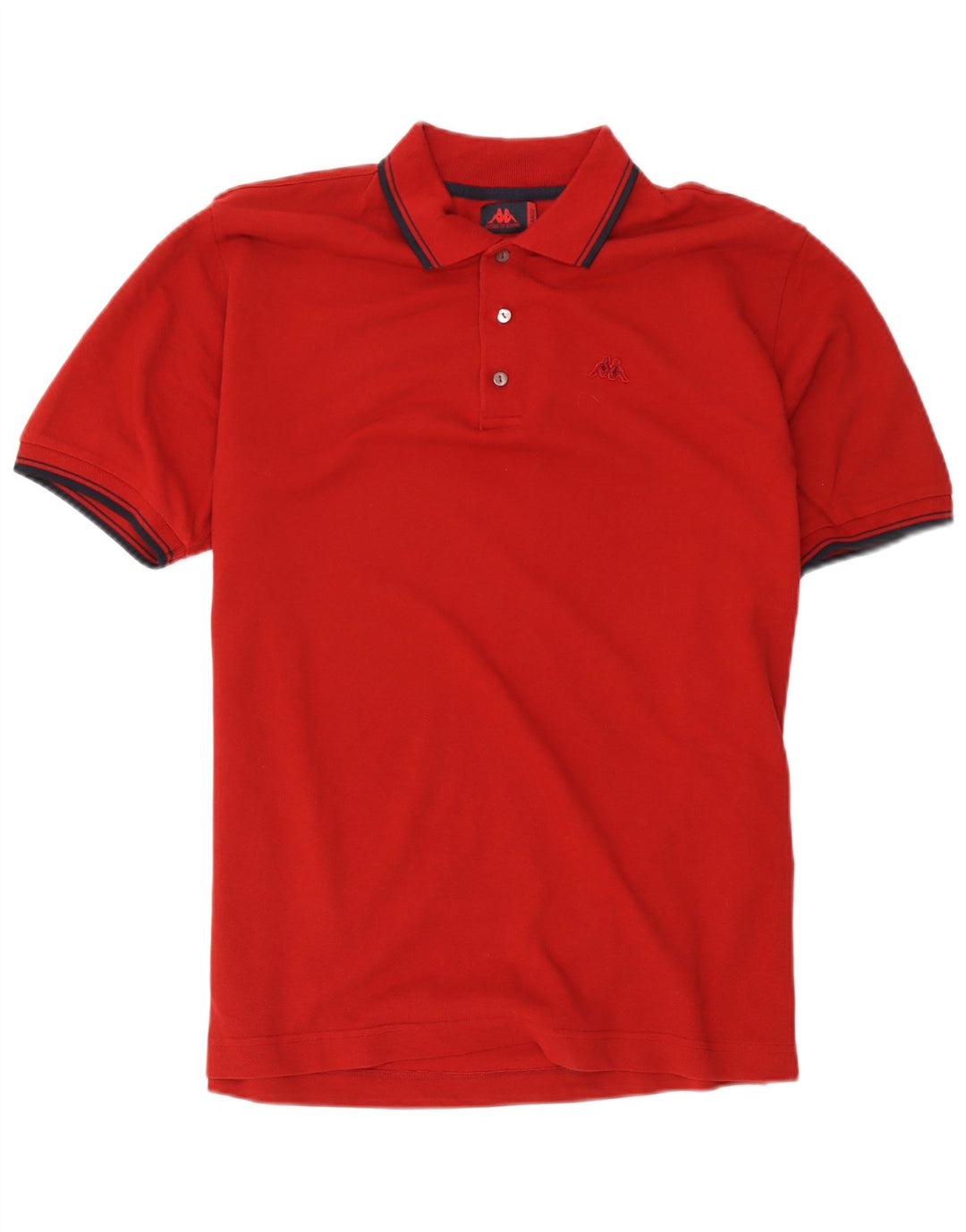 Polo Kappa Uomo Large Rossa In Cotone