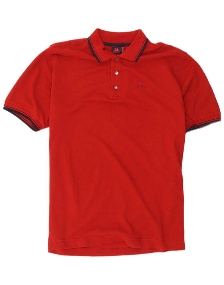 Polo Kappa Uomo Large Rossa In Cotone