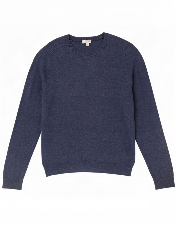 Maglione maglione girocollo da uomo Gap piccolo in cotone blu navy