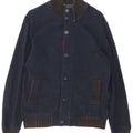 Armani Jeans Uomo Cardigan Maglione Grande Cotone Blu Navy