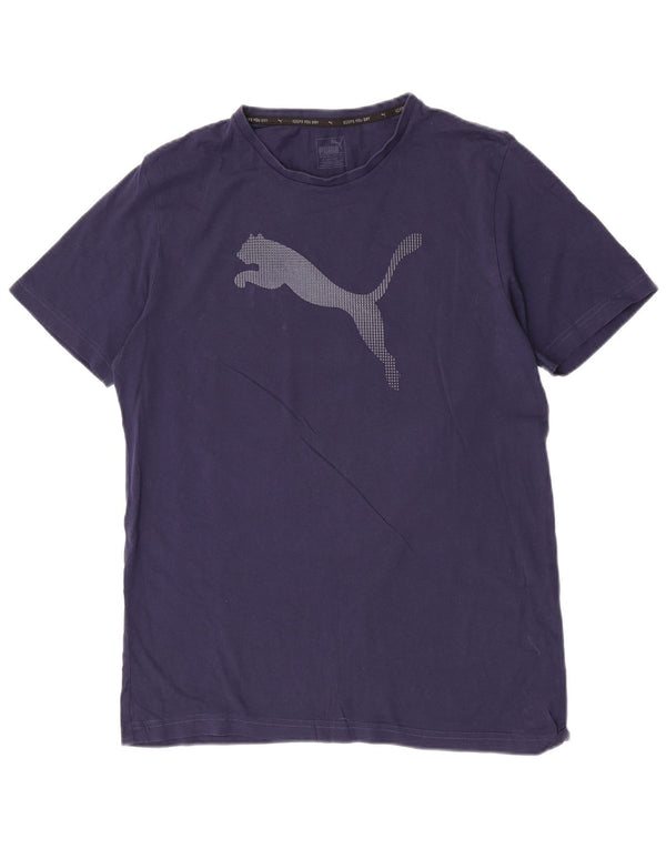 T-shirt grafica da uomo Puma Top Large Blu Navy