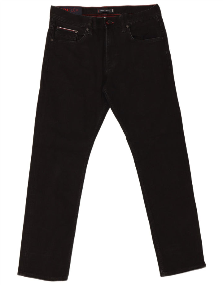 Tommy Hilfiger Uomo Bleecker Slim Jeans W32 L30 Cotone Nero
