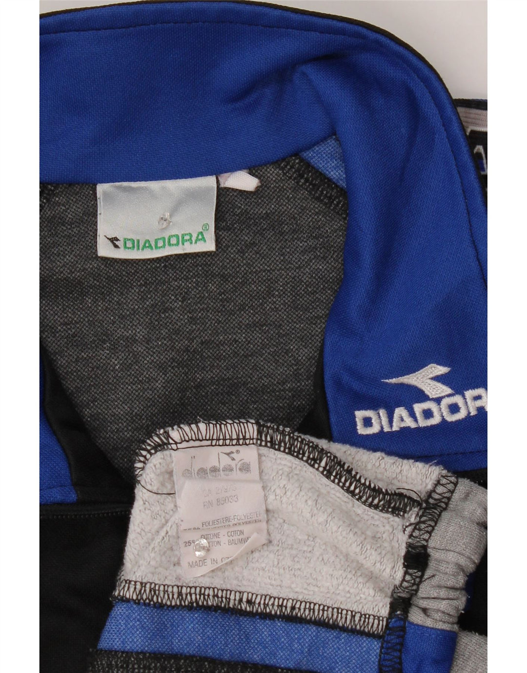 Giacca da tuta grafica da uomo Diadora Medium Black Colourblock