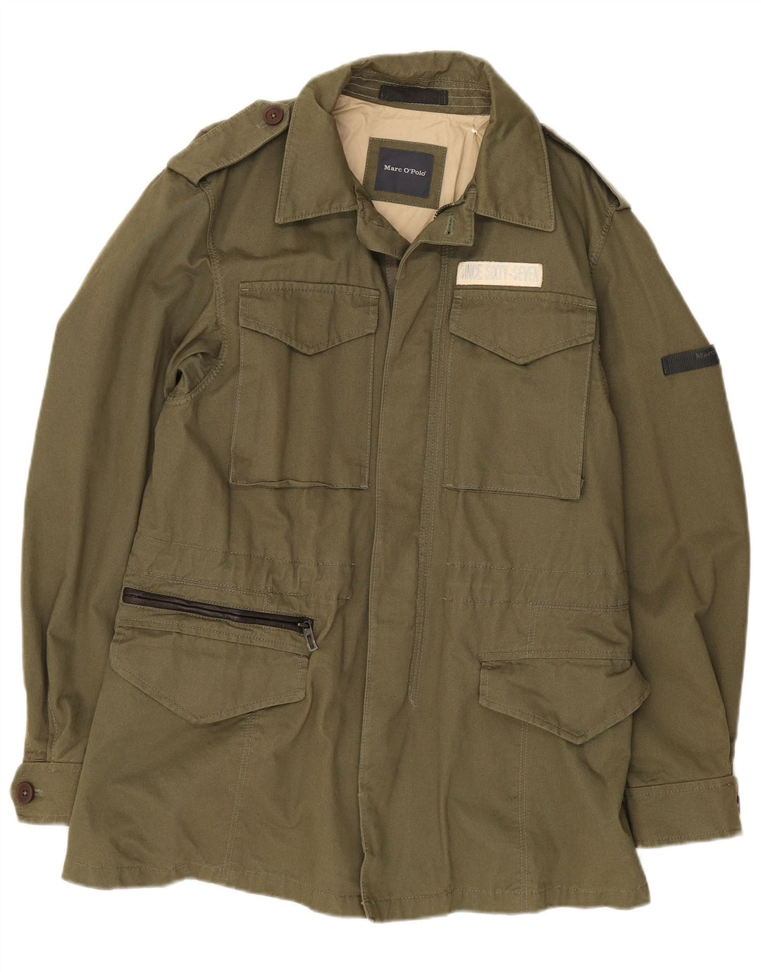 Giacca militare da uomo Marc O'Polo UK 36 Small Green Army