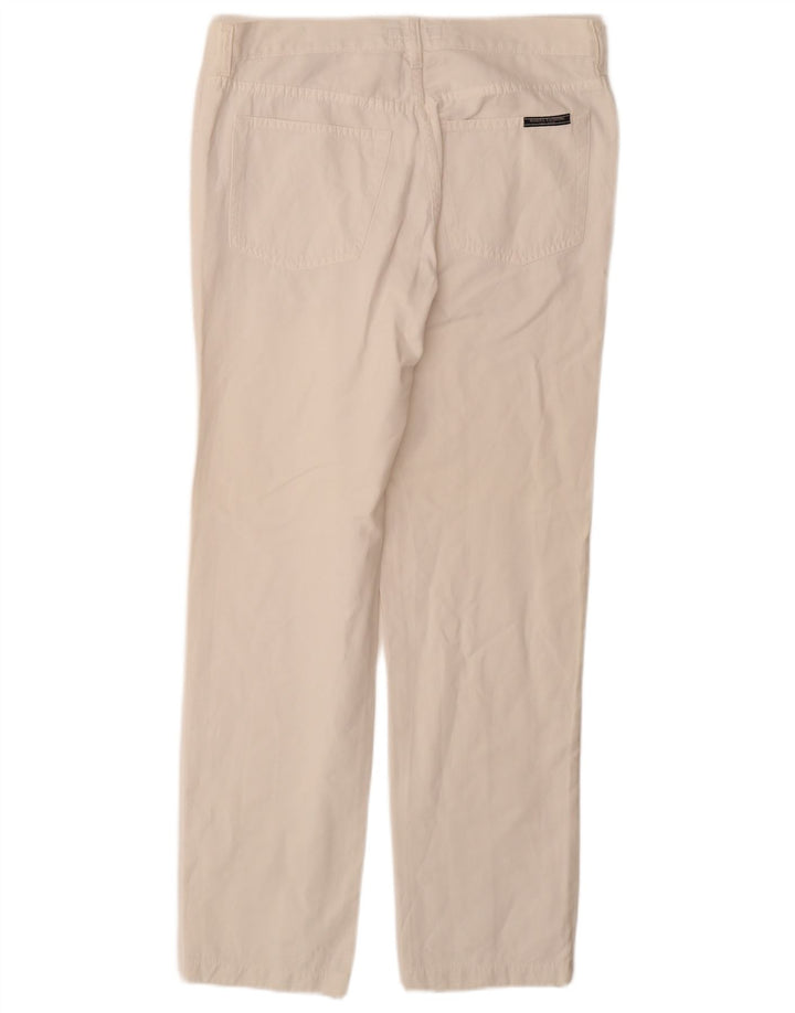 MARINA YACHTING Pantaloni casual dritti da uomo W36 L31 Cotone bianco