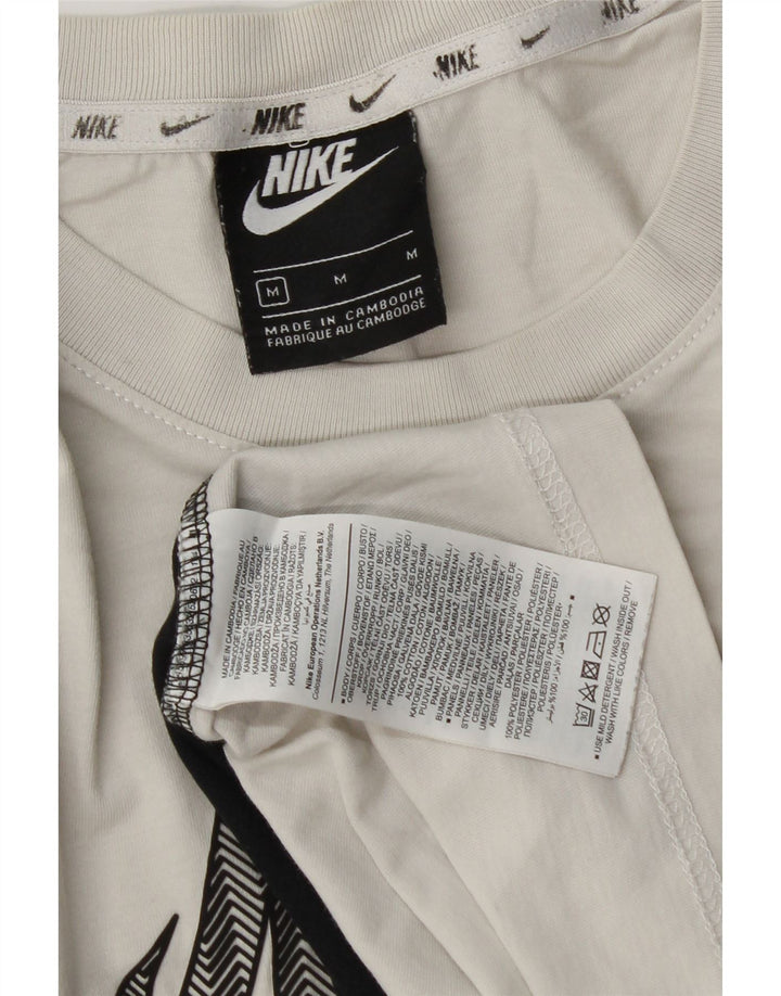 T-shirt grafica da uomo Nike Top in cotone color block bianco medio