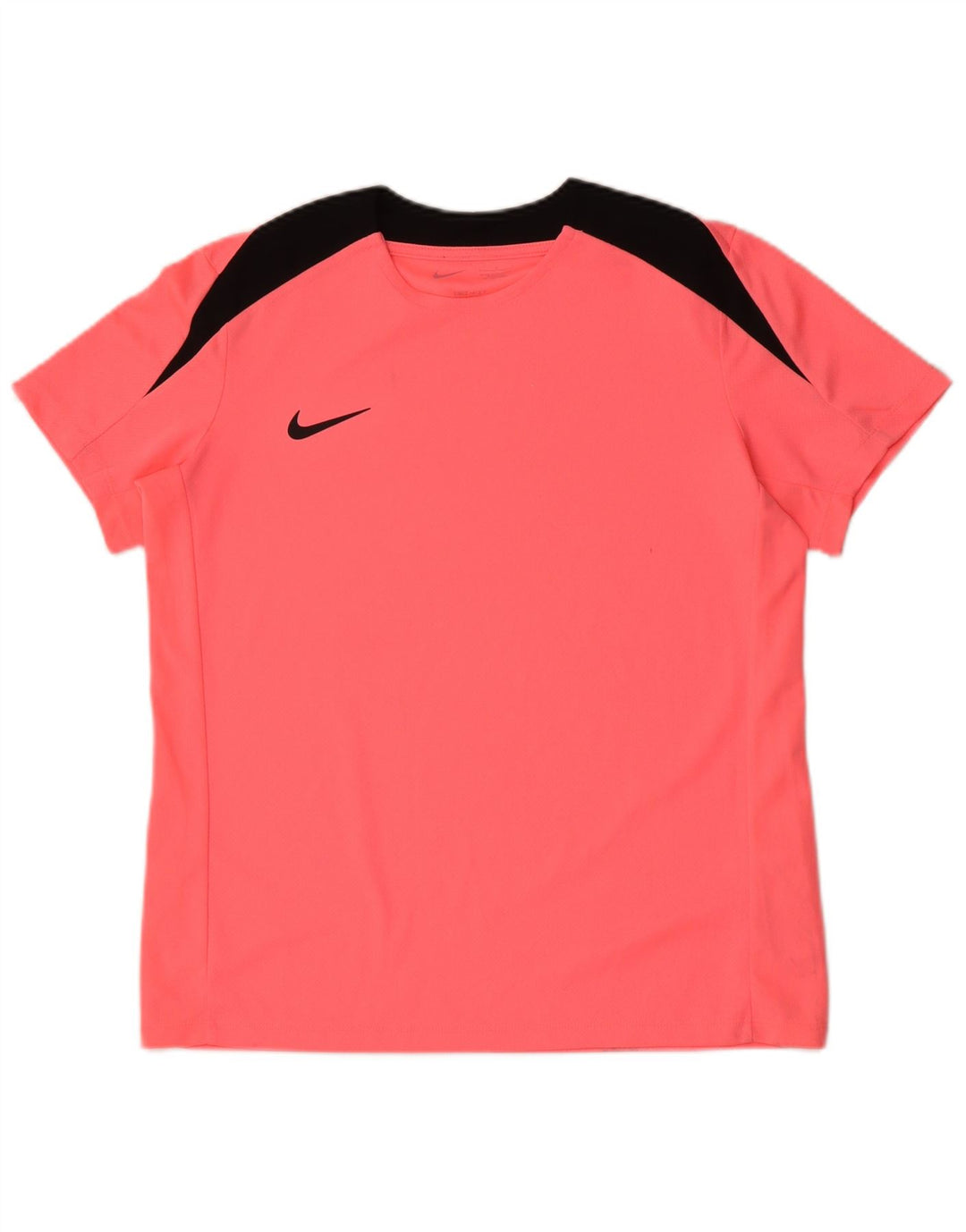 T-shirt Nike Dri Fit da uomo, grande, in poliestere color block rosa