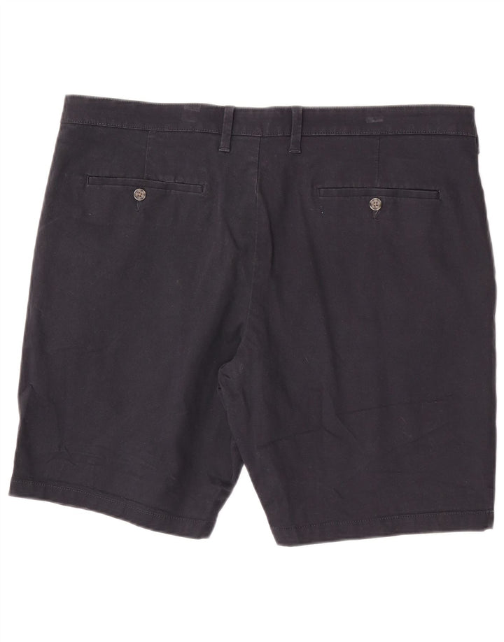 Pantaloncini chino da uomo Marks & Spencer W40 XL cotone blu navy