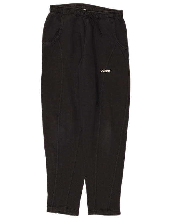 Pantaloni della tuta da donna Adidas UK 12 medio cotone nero
