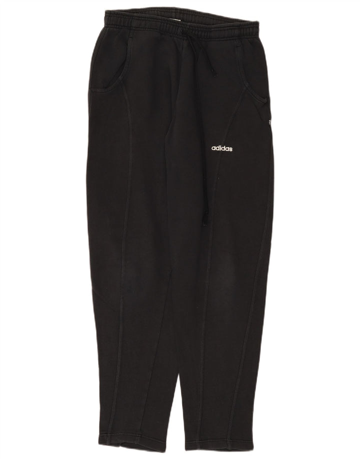 Pantaloni della tuta da donna Adidas UK 12 medio cotone nero