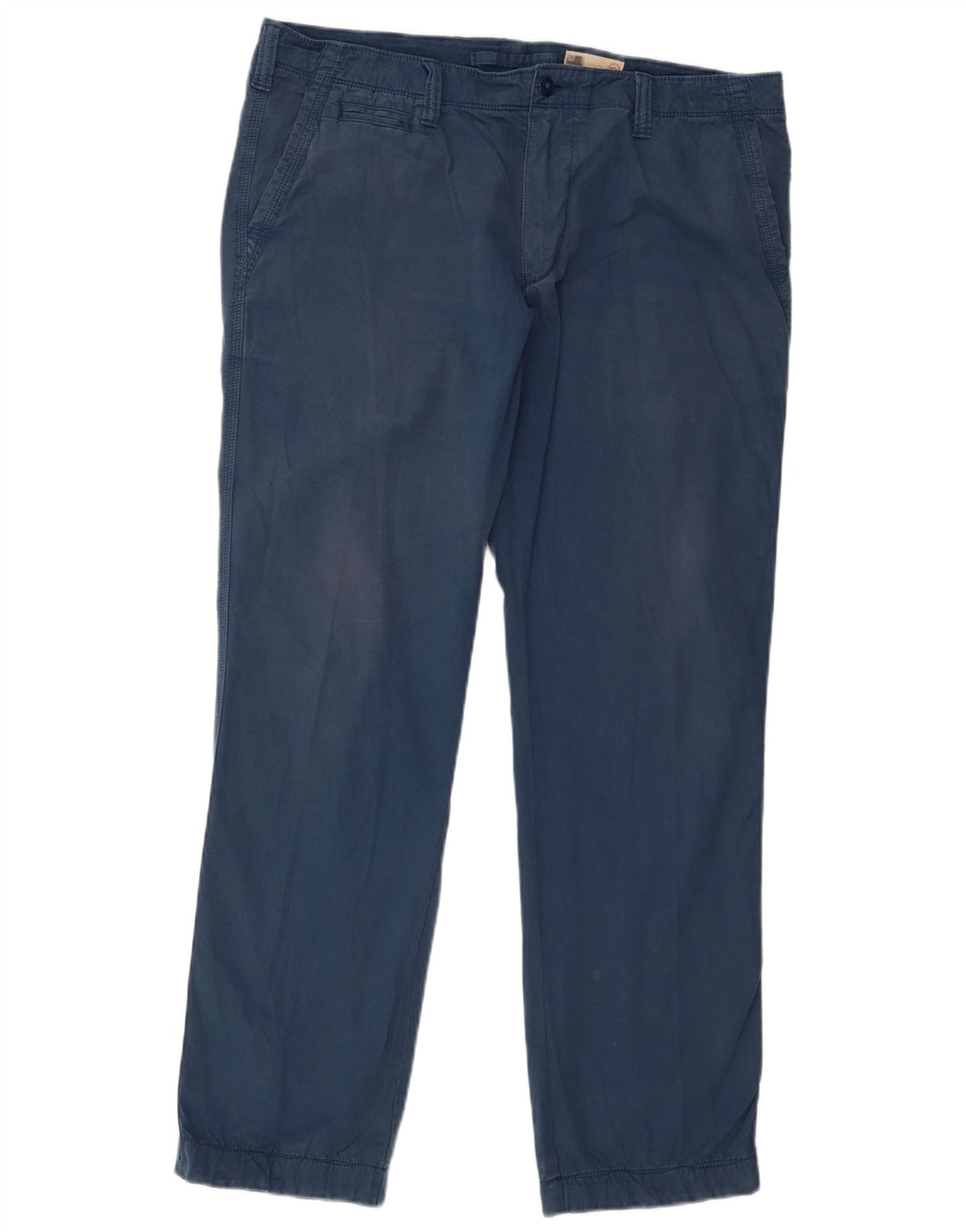 Pantaloni chino dritti da uomo Marks & Spencer W36 L29 cotone blu