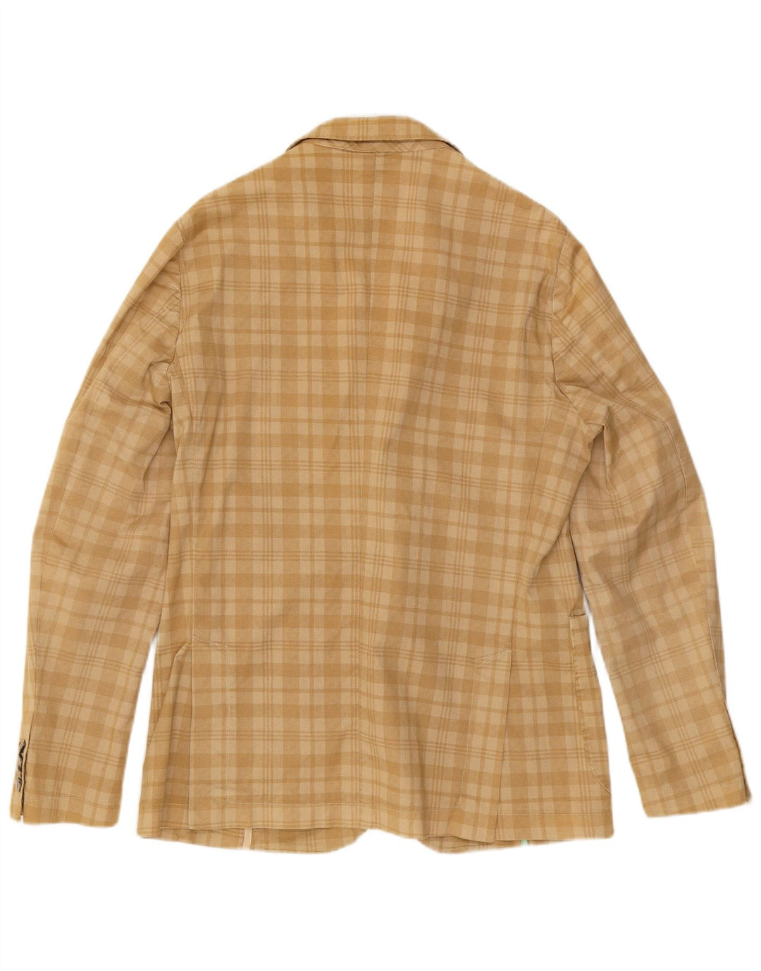 Giacca blazer a 2 bottoni da uomo bernese EU 54 2XL a quadri beige