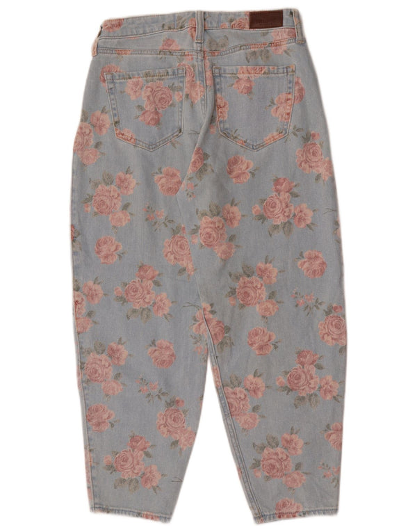 Jeans Hollister da donna a vita alta con palloncino US 1 XS W25 L26 Blu floreale