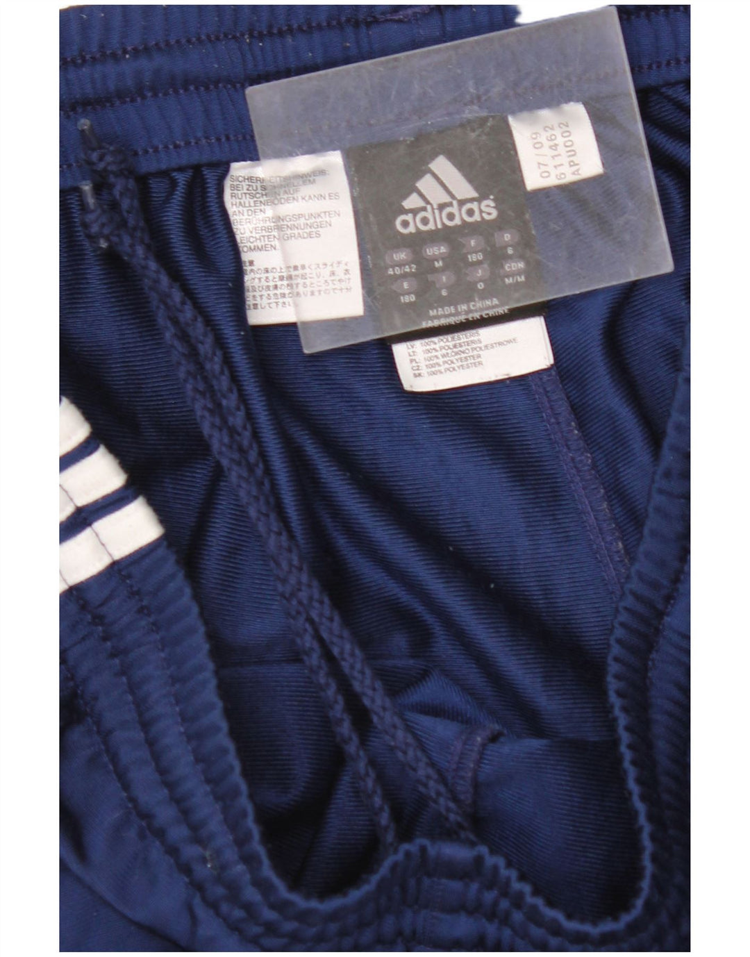 Pantaloni da tuta da uomo ADIDAS Joggers UK 40/42 Poliestere blu navy medio