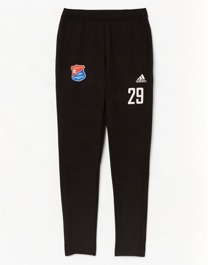 Pantaloni da tuta grafica Adidas Climacool da uomo, poliestere nero medio