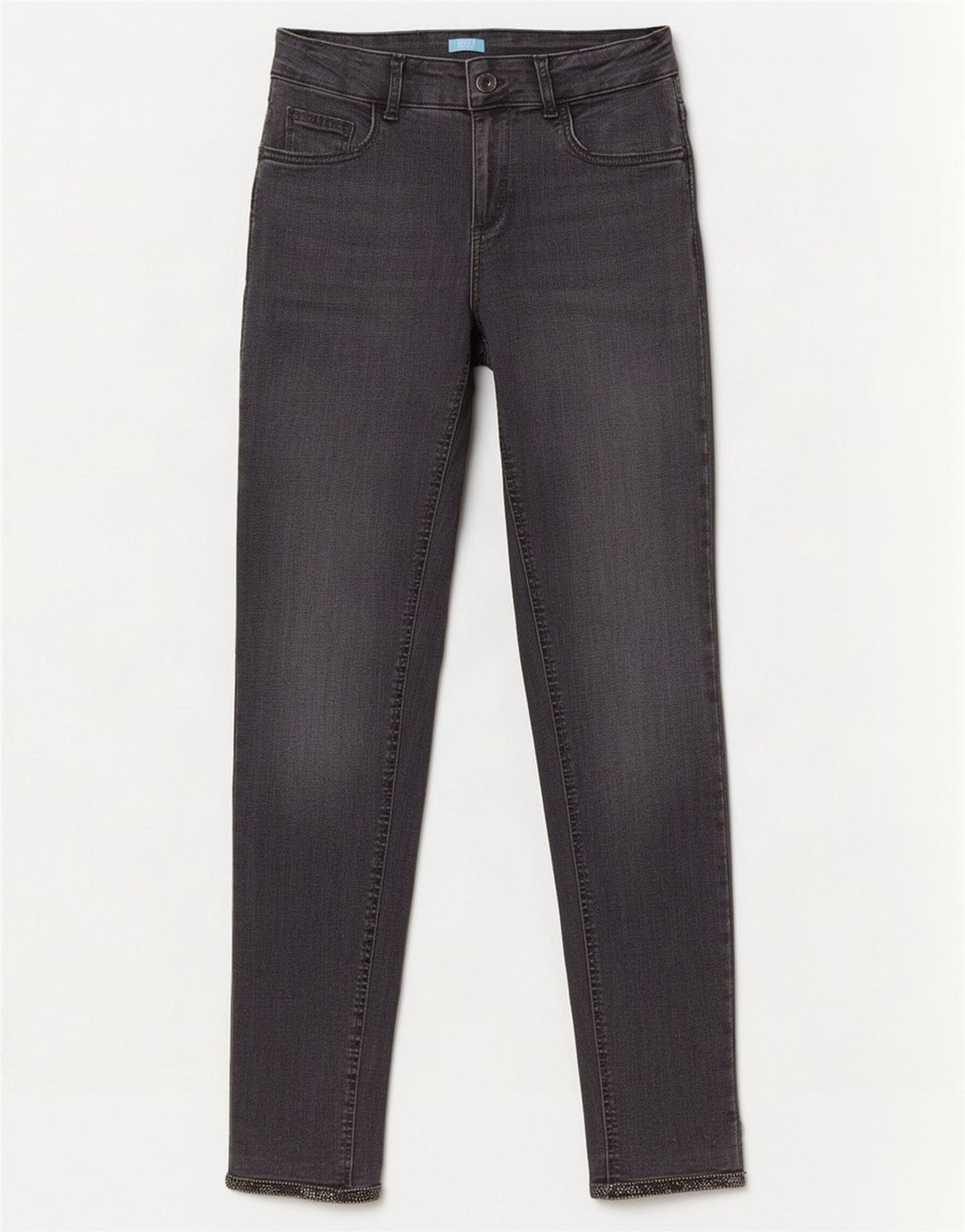 Jeans Slim Donna Liu Jo W30 L28 Cotone Grigio
