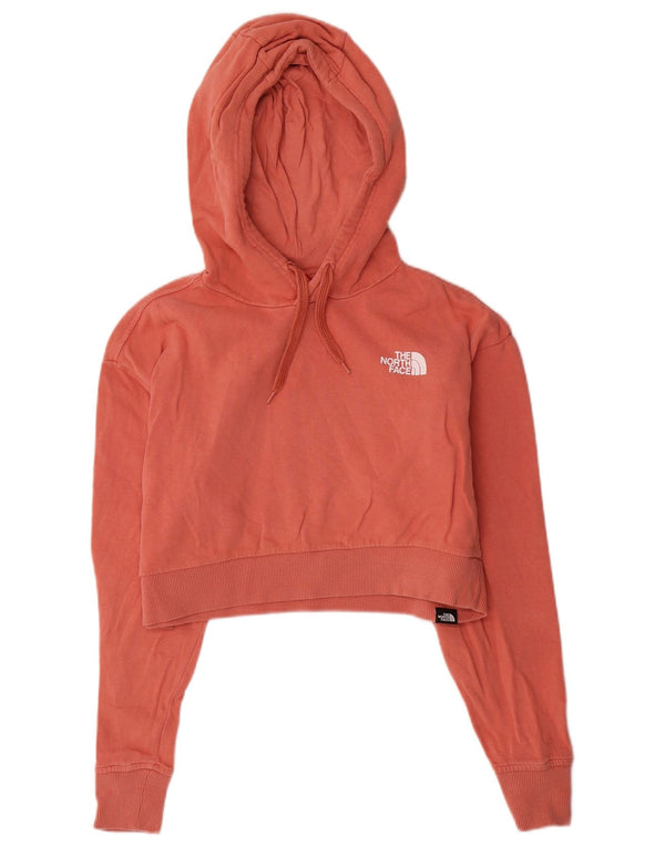 Felpa con cappuccio oversize corta da donna The North Face UK 10 Small in cotone rosa