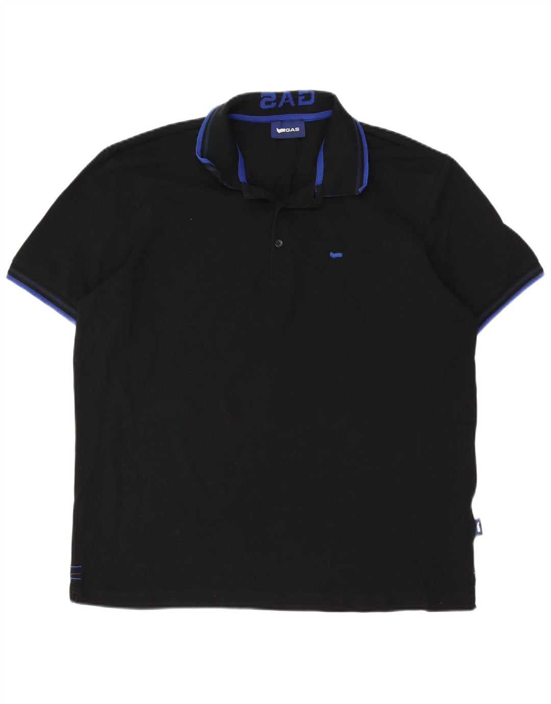 Polo da uomo Gas 3XL cotone nero