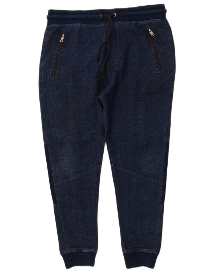 Pantaloni corti da uomo ZARA Joggers XL in cotone blu