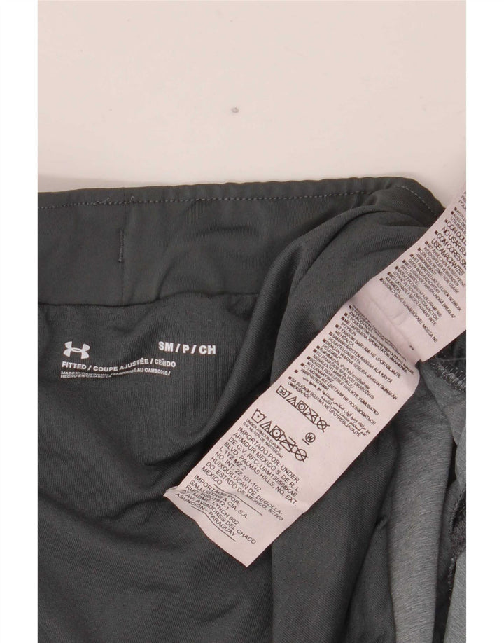 Pantaloncini sportivi da uomo Under Armour piccoli in poliestere color block grigio