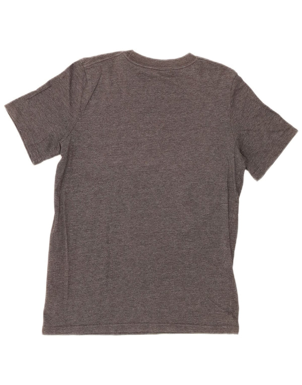 T-shirt grafica da ragazzo Adidas Top 10-11 anni in cotone grigio medio