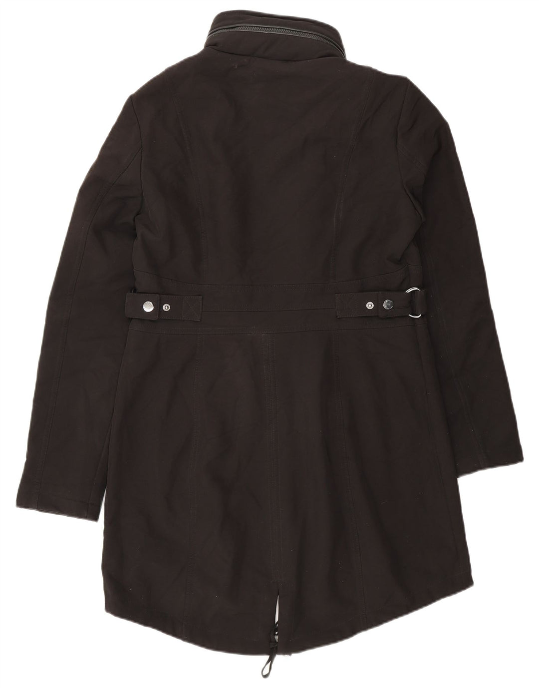 Giacca Parka con cappuccio da donna Michael Kors UK 10 Small Poliestere nero