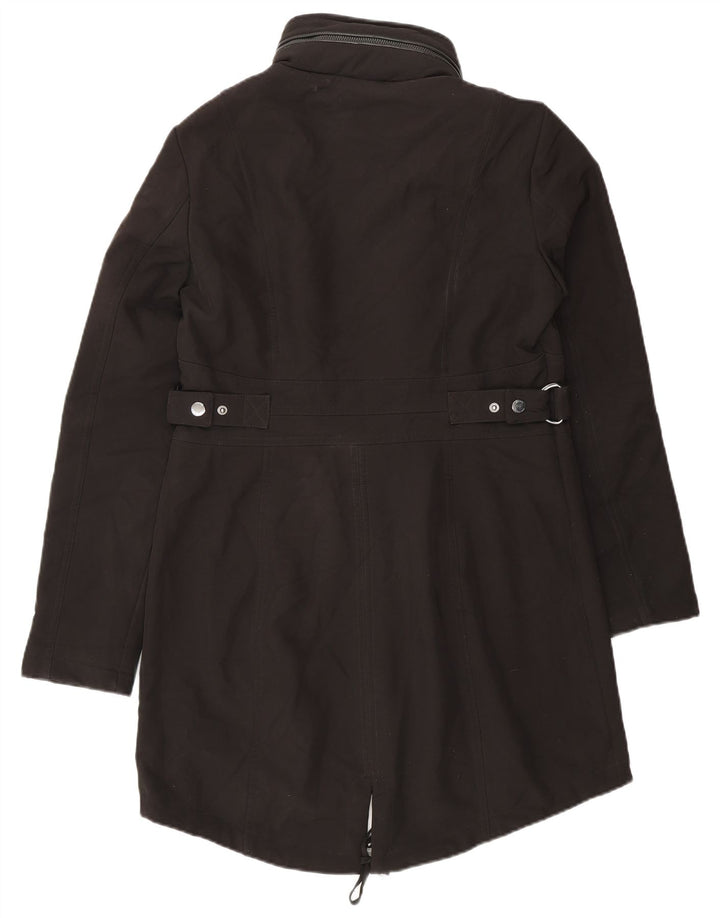 Giacca Parka con cappuccio da donna Michael Kors UK 10 Small Poliestere nero