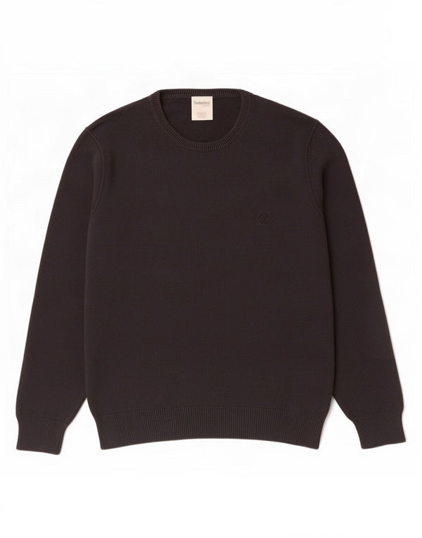 Maglione maglione girocollo da uomo slim fit Timberland XL cotone nero