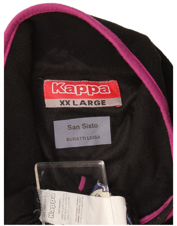 Giacca in pile da donna Kappa UK 20 2XL poliestere nero