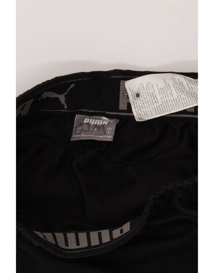 Pantaloni da tuta da uomo Puma Small in cotone nero