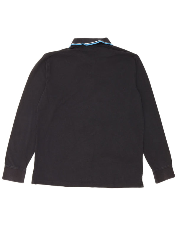 Polo Diadora a maniche lunghe da uomo 2XL Nera