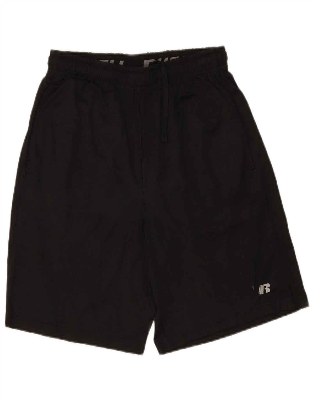 RUSSELL ATHLETIC Pantaloncini sportivi Dri-Power da uomo piccoli in poliestere nero