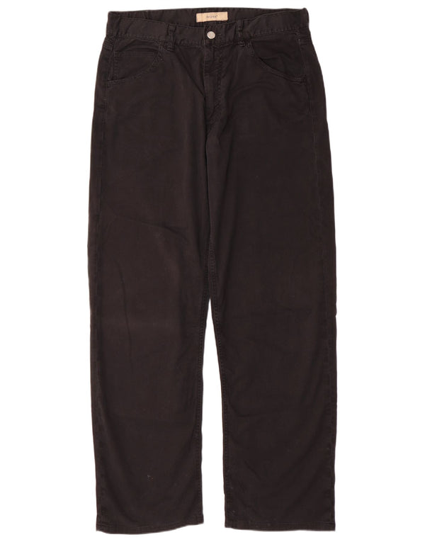 Pantaloni casual dritti da uomo Avirex W32 L30 cotone nero