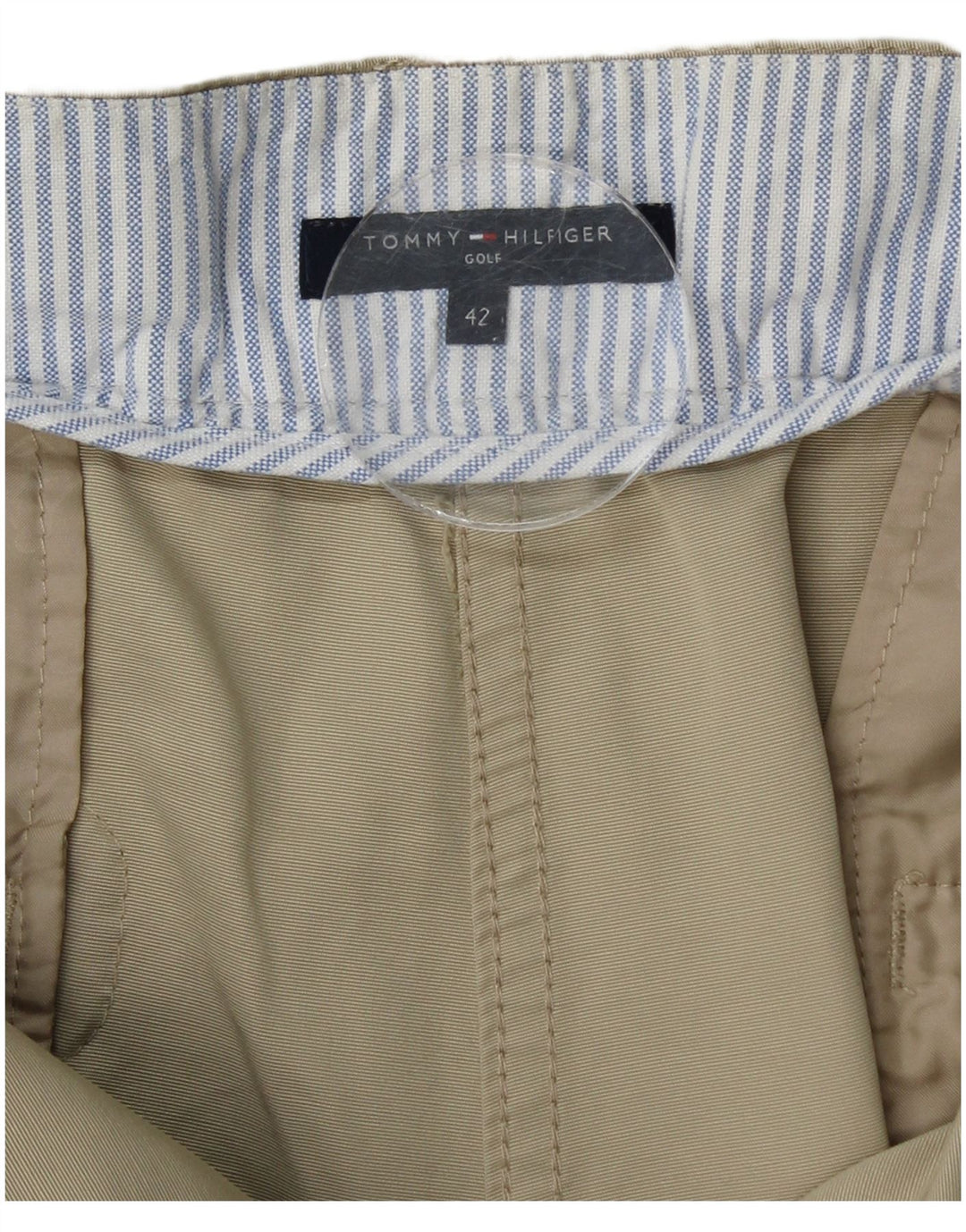 TOMMY HILFIGER Pantaloni casual dritti da donna EU 42 Large W34 L27 Beige