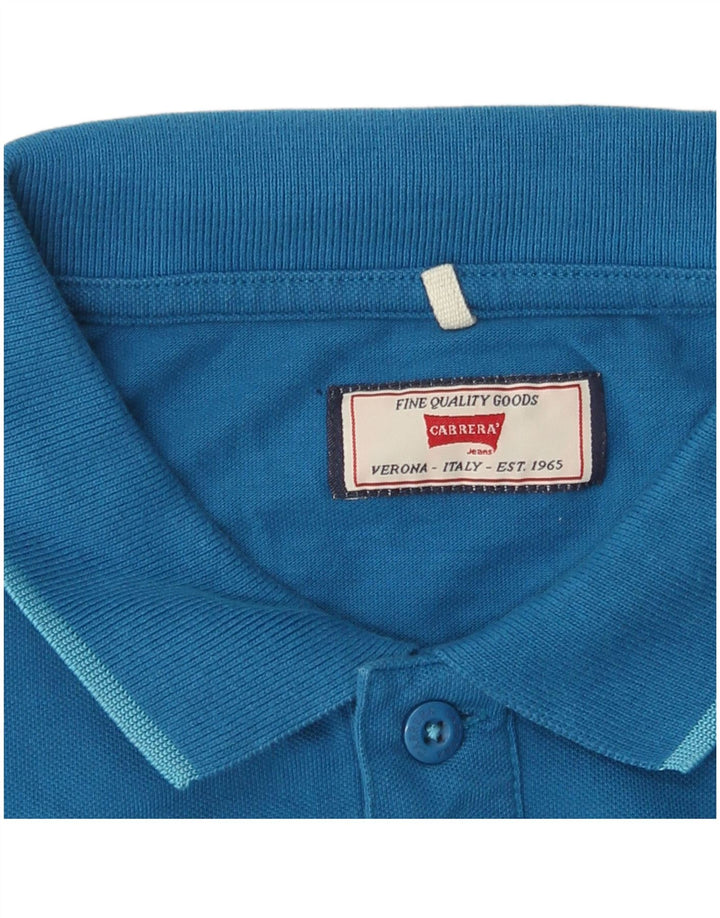 Polo Carrera da uomo grande blu