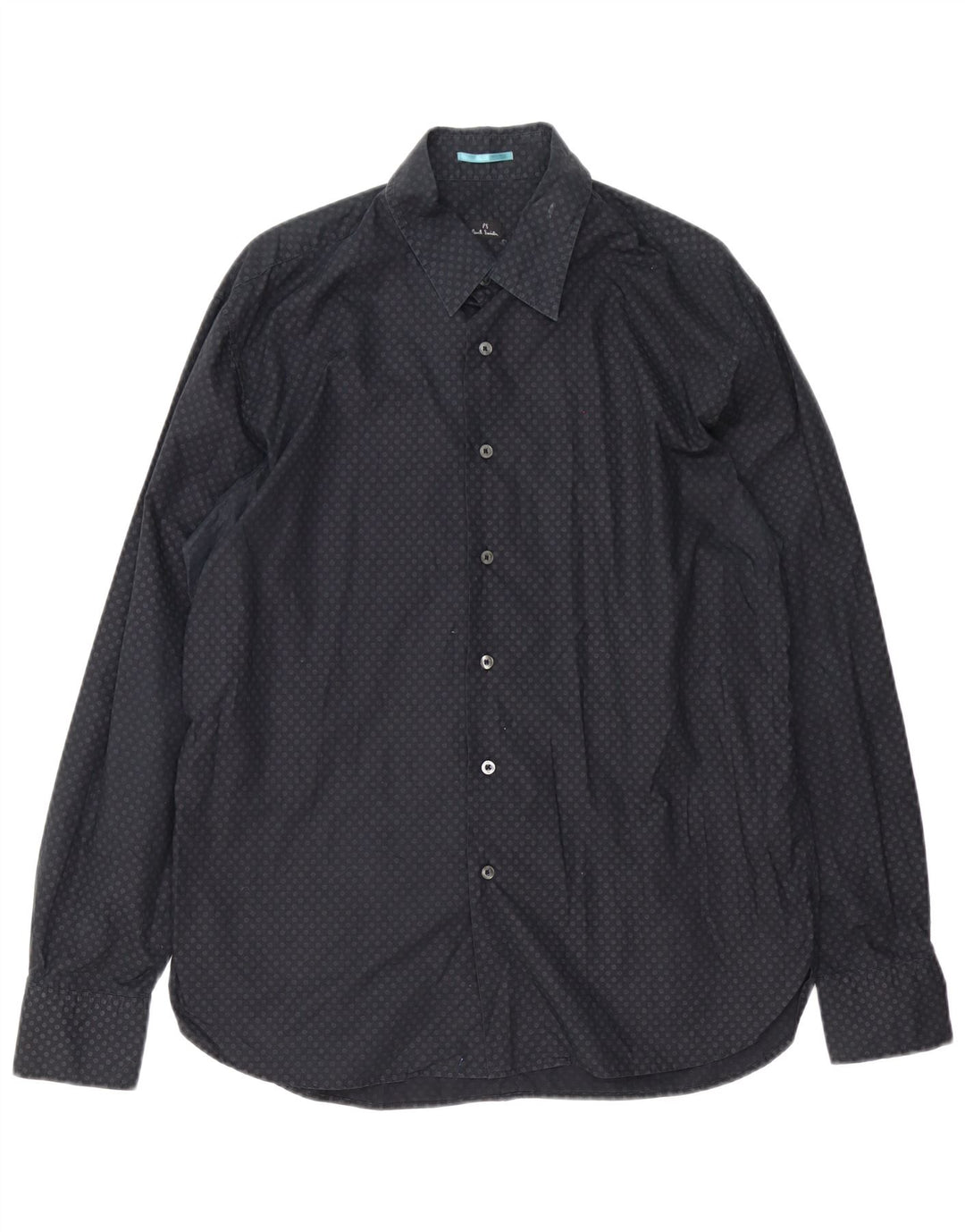 Camicia da uomo Paul Smith vestibilità classica XL cotone maculato nero