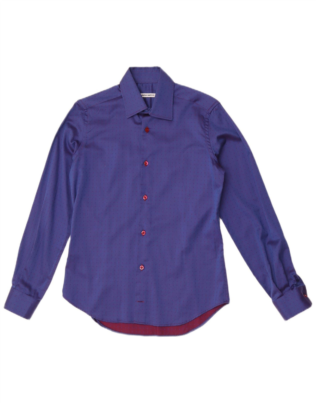 Camicia Uomo Naracamicie XS Cotone Maculato Blu