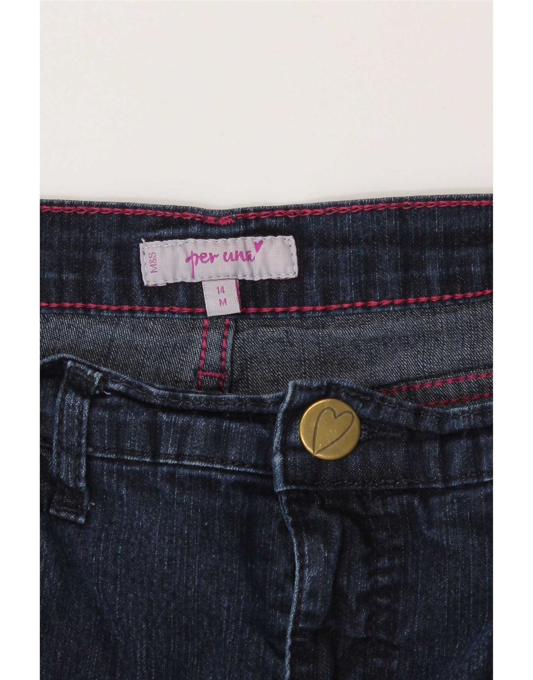 Jeans Marks & Spencer Per Una Bootcut da donna UK 14 Medium W30 L29 Blu Navy