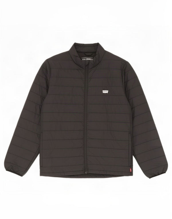 Giacca imbottita da uomo Levi's UK 36 piccola in poliestere nero